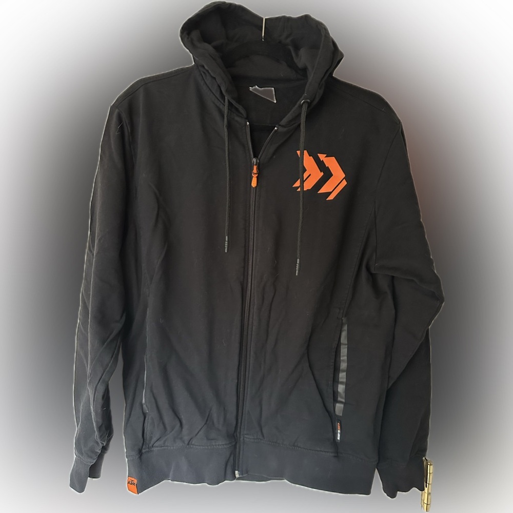 KTM PowerWear Radical Collection Zip Hoodie Black and Orange Men’s Large